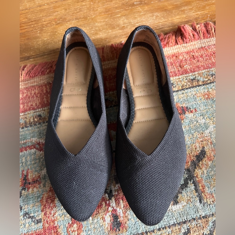 Kelly & Katie Black Flats